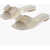 Salvatore Ferragamo Leather Slide Sandals Lylas With Front Bow White