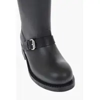 Botine Dama - Botine DSQUARED2 Solid Color Biker Ankle Boots With Double Buckle Black Femei (BM 19763051) - B-mall.ro