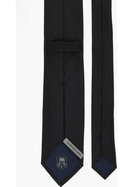 Cravate CORNELIANI Silk Satin Tie And Pocket Square Set Black Barbati (BM 19763066) 3