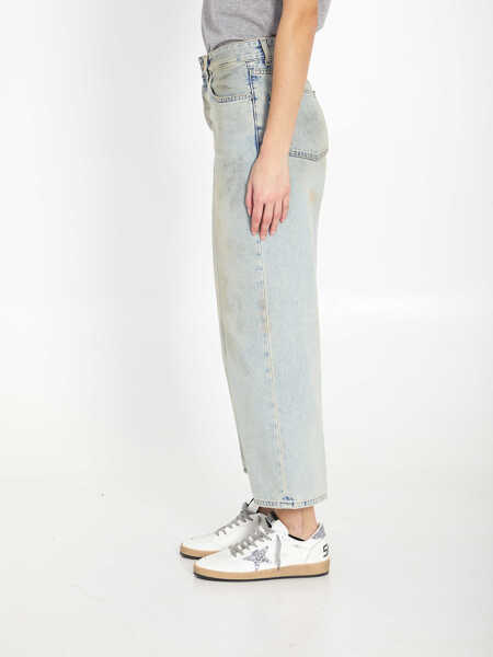Blugi HAIKURE Betty Soft Stained Sky Denim Pants LIGHT BLUE Femei (BM 19763129) 3