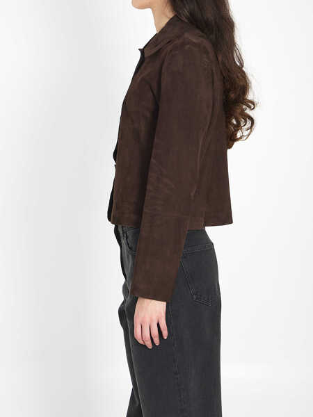 Bomber jacket ARMA Emy Suede Jacket BROWN Femei (BM 19763147) 3