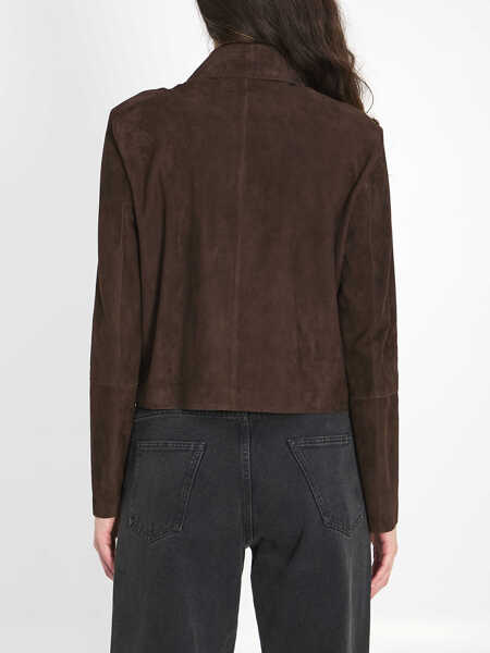 Bomber jacket ARMA Emy Suede Jacket BROWN Femei (BM 19763147) 4