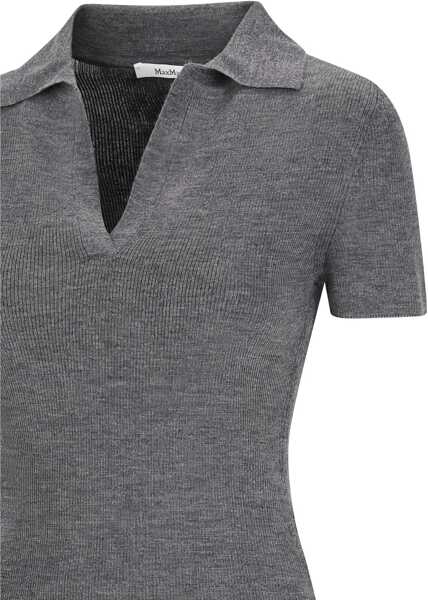 Tricouri Polo Max Mara Albero Polo GREY Femei (BM 19763150) 3