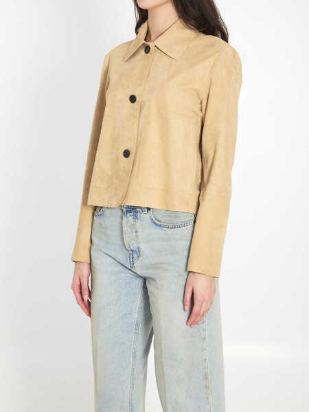 Bomber jacket ARMA Emy Suede Jacket BEIGE Femei (BM 19763159) 2
