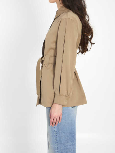 Camasi Max Mara Agenzia Belted Shirt BEIGE Femei (BM 19763165) 3