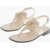 Salvatore Ferragamo Leather Thong Sandals Lula With Buckle White
