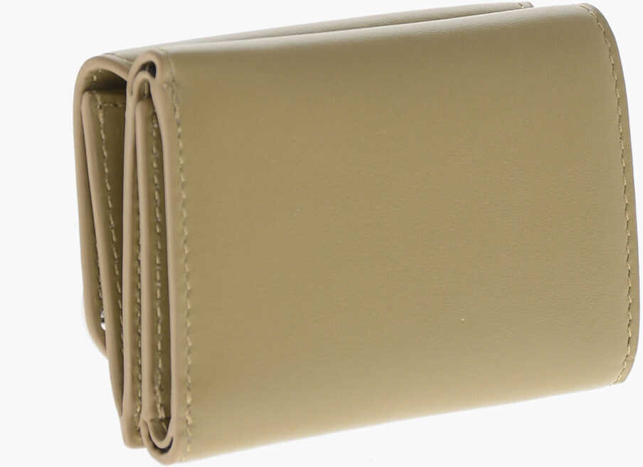 Portofele Diesel Mini Leather Wallet With Maxi Monogram Green Femei (BM 19763183) 2