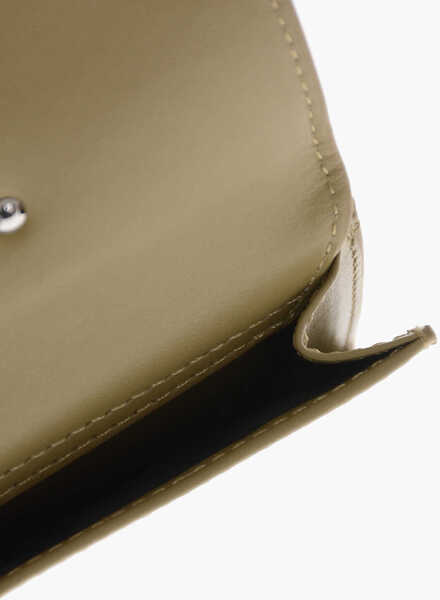 Portofele Diesel Mini Leather Wallet With Maxi Monogram Green Femei (BM 19763183) 4