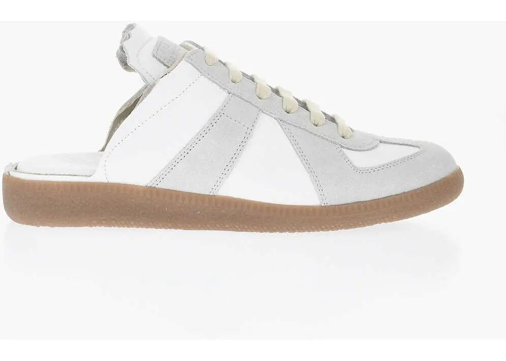 Sneakers Maison Margiela Mm22 Leather Low Mule-Fit Sneakers White Femei (BM 19763192) 3