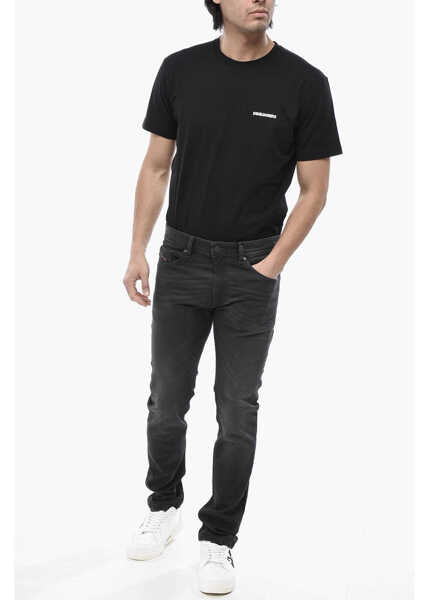 Blugi slim fit Diesel Slim Fit Jeans Thommer-R Low Rise 16Cm L.32 Black Barbati (BM 19763198) 4