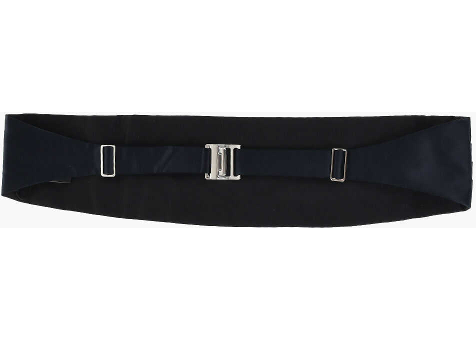 Curele CORNELIANI Code Pleated Solid Cummerbund Blue Barbati (BM 19763201) 2