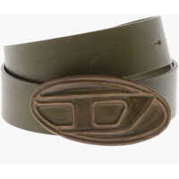 Curele Leather Belt Scratch With Mnogram Buckle 40Mm Barbati