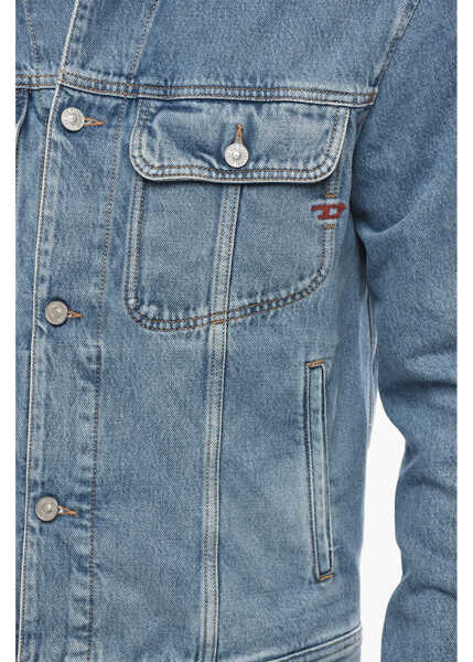 Geci de blugi Diesel Denim Jacket D-Barcy With Logo Buttons Blue Barbati (BM 19763213) 3