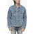 Diesel Denim Jacket D-Barcy With Logo Buttons Blue