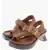Loewe Textured Leather Sandals Ease With 7Cm Leather Sole Brown