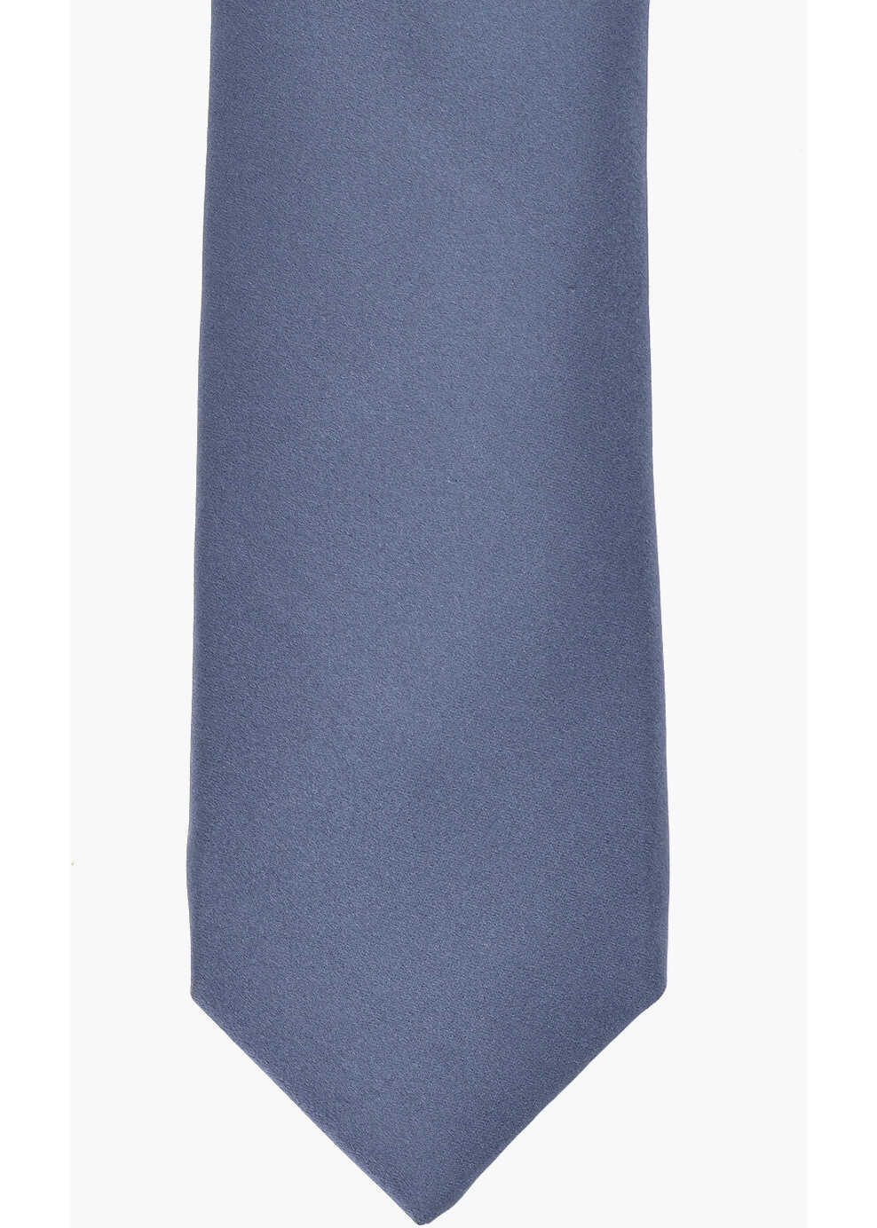 Cravate CORNELIANI Solid Silk Tie Blue Barbati (BM 19763237) 2