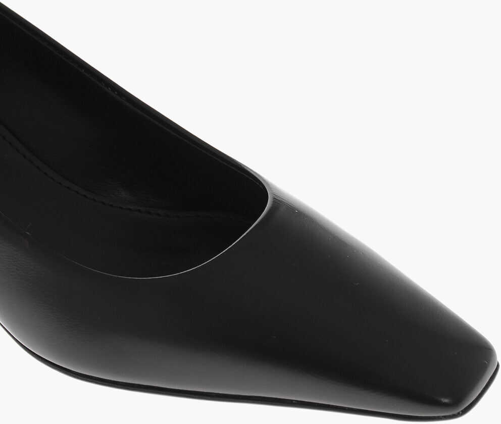 Pantofi stiletto Salvatore Ferragamo Leather Pumps Alessya With 4Cm Cage Heel Black Femei (BM 19763249) 4