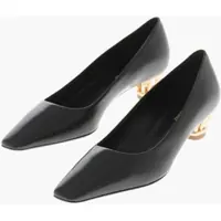 Pantofi stiletto Leather Pumps Alessya With 4Cm Cage Heel Femei