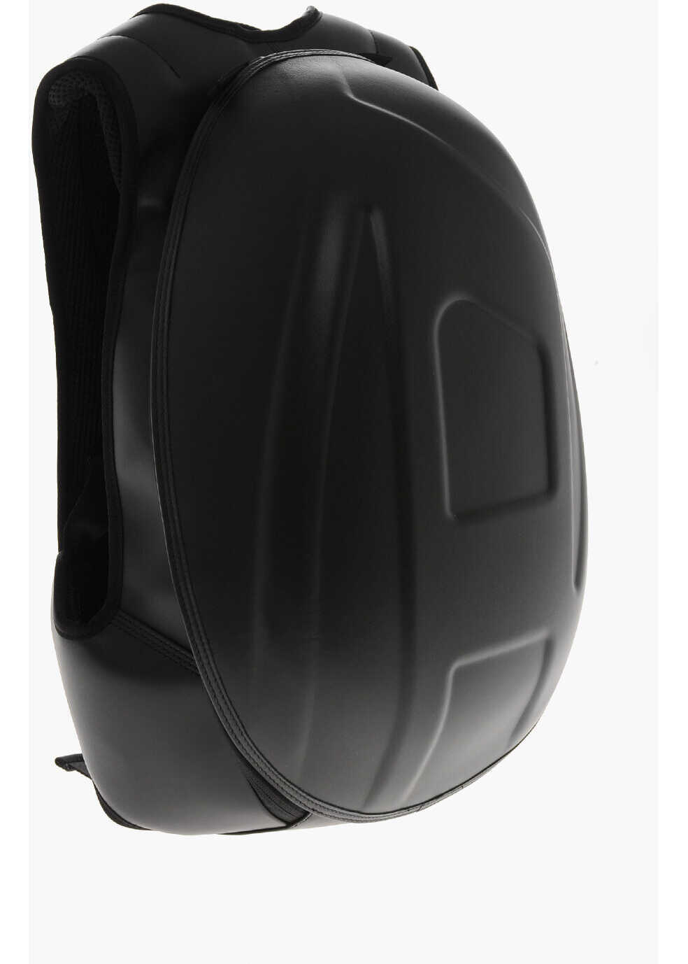 Rucsacuri Diesel Solid-Color Backpack With Maxi Logo Black Barbati (BM 19763267) 3