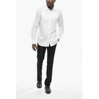 Butoni pentru Barbati - Butoni CORNELIANI Cotton Poplin Shirt With Cufflinks White Barbati (BM 19763282) - B-mall.ro
