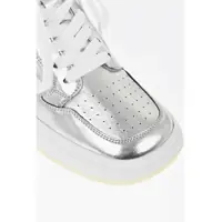 Pantofi sport Dama pagina 3 - Sneakers Maison Margiela Mm6 Eco-Leather Lam High-Top Sneakers With Rubber Sole Silver Femei (BM 19763432) - B-mall.ro