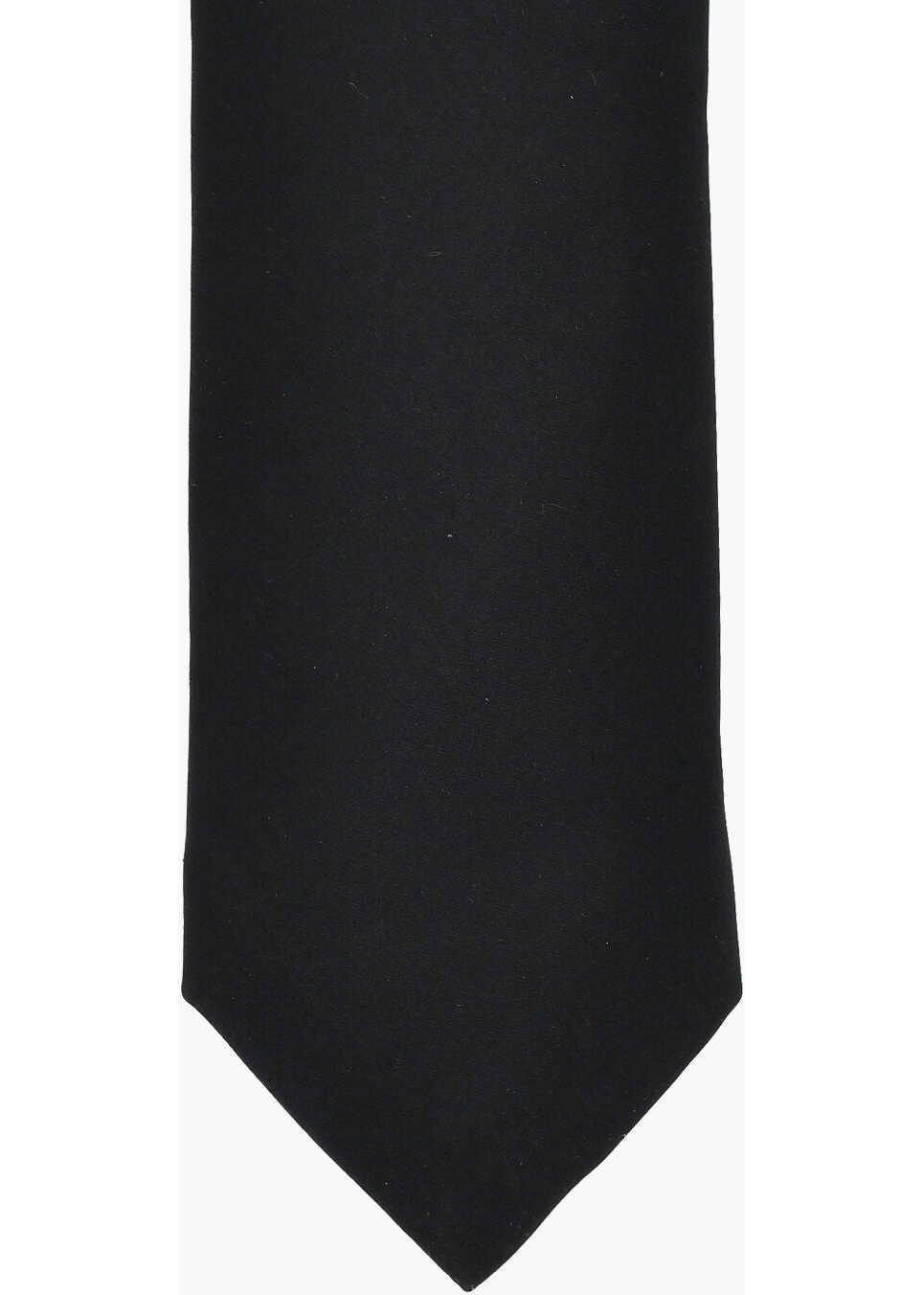 Cravate CORNELIANI Silk Satin Tie And Pocket Square Set Black Barbati (BM 19763438) 2