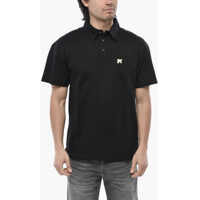 Tricouri Polo Hopsack Cotton Polo With Metallic Monogram Appliqu&eacute; Barbati
