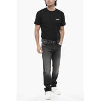 Blugi drepti pentru Barbati - Blugi drepti Diesel Tapered Leg Low-Rise Jeans Buster-X 18Cm L32 Black Barbati (BM 19763447) - B-mall.ro