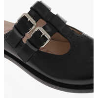 Incaltaminte Dama pagina 39 - Papuci Loewe Brushed Leather Mary Jane Mules Black Femei (BM 19763456) - B-mall.ro
