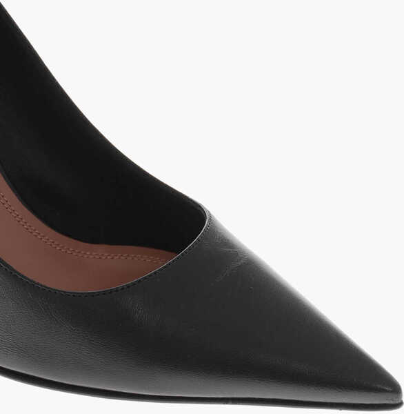 Pantofi stiletto AMINA MUADDI Leather Pumps Ami With 10Cm Spool Heel Black Femei (BM 19763465) 4