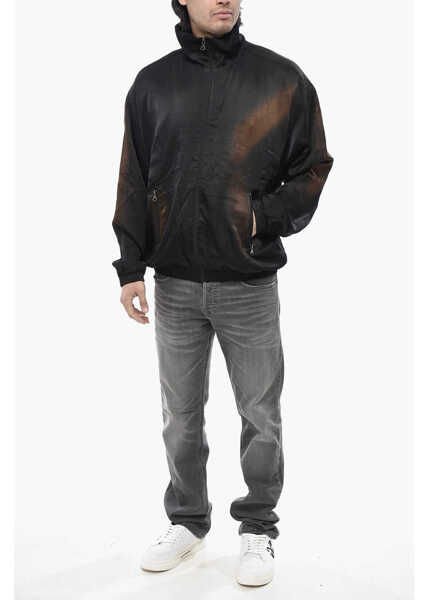 Bomber jacket Diesel Bomber Jacket J-Smash With Acid Wash Effect Black Barbati (BM 19763477) 4