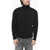 Palm Angels Turtleneck Sweater Curved Logo With Jacquard Logo Black