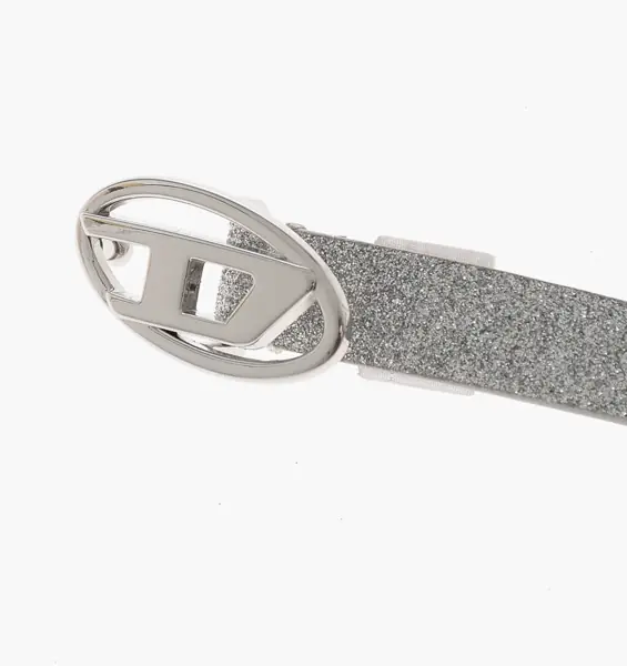 Curele Diesel 10Mm Slim Fit Glitter Belt Silver Femei (BM 19763495) 2