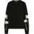 Palm Angels Cotton-Blend Crewneck Sweater Palms With Jacquard Details Black