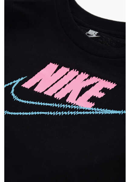 Tricouri Nike Cotton Crewneck T-Shirt Static Futura With Printed Logo Black Baieti (BM 19763621) 2