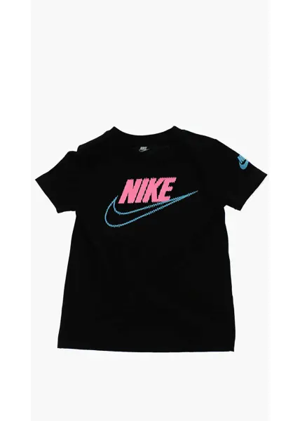 Tricouri Nike Cotton Crewneck T-Shirt Static Futura With Printed Logo Black Baieti (BM 19763621) 4