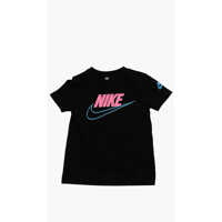 Tricouri Cotton Crewneck T-Shirt Static Futura With Printed Logo Baieti