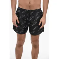 Sorturi de baie Nylon Boxer Rain Bolts Swim Trunks Barbati