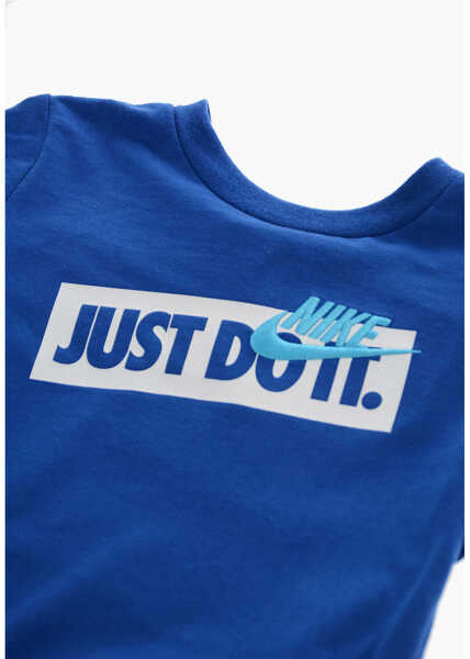 Tricouri Nike Cotton T-Shirt Jdi With Printed Logo Blue Baieti (BM 19764569) 2