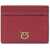 Pinko Shiny leather Card Holder ROSSO SCURO-GOLD MORDORE'
