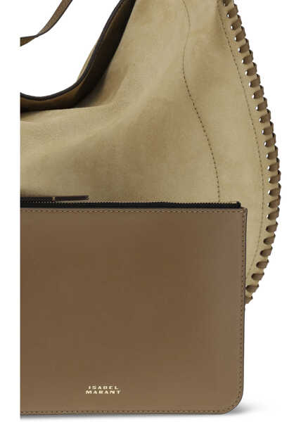 Genti de umar Isabel Marant Oskan Shoulder Bag SAND Femei (BM 19764590) 4