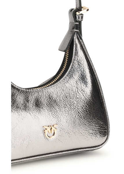 Genti de umar Pinko Baby Miss Pinko Baby Shoulder Bag ANTRACITE-GOLD MORDORE Femei (BM 19764614) 4