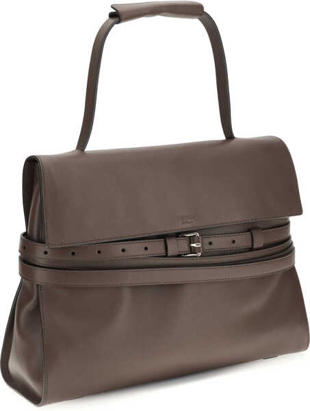 Genti de mana Moschino Tie Me medium Handbag CIOCCOLATO Femei (BM 19764647) 2