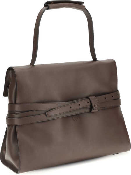 Genti de mana Moschino Tie Me medium Handbag CIOCCOLATO Femei (BM 19764647) 3