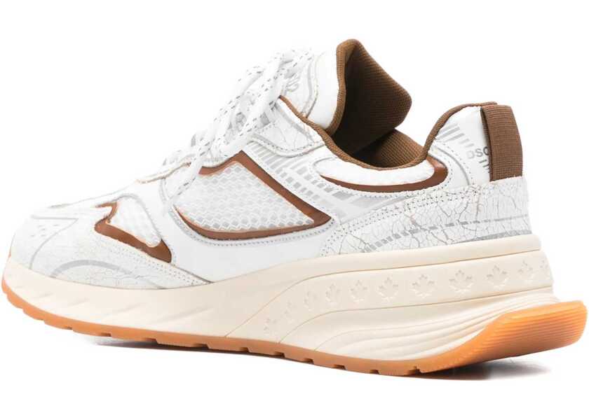Sneakers DSQUARED2 Sprinter Sneakers BIANCO/CREMA/MARRONE Barbati (BM 19764677) 3