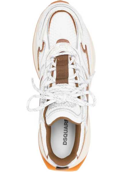 Sneakers DSQUARED2 Sprinter Sneakers BIANCO/CREMA/MARRONE Barbati (BM 19764677) 4