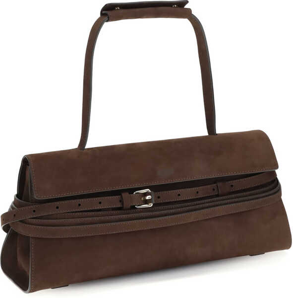 Genti de mana Moschino Tie Me medium Shoulder Bag CIOCCOLATO Femei (BM 19764680) 2