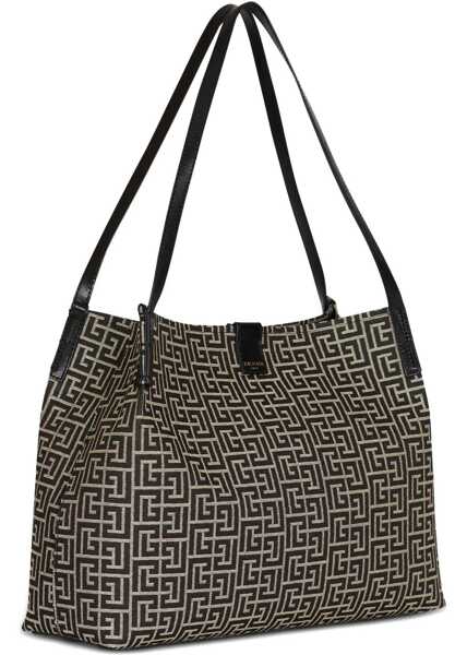 Genti de umar Balmain Medium Tote Bag IVOIRE/NOIR Femei (BM 19764698) 4