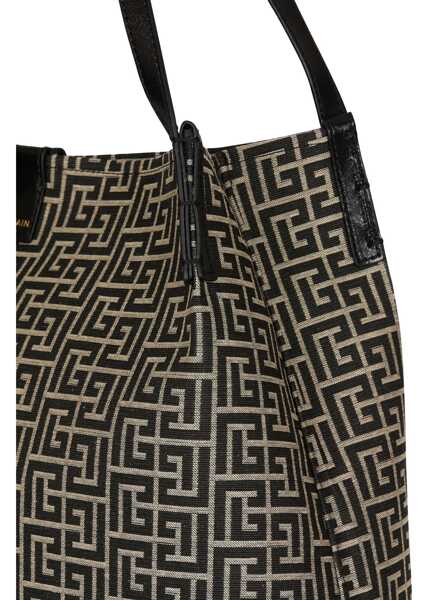 Genti de umar Balmain Medium Tote Bag IVOIRE/NOIR Femei (BM 19764698) 5
