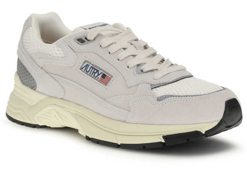 Sneakers AUTRY Hyperway Sneakers SUEDE/MESH WHITE/SILVER Barbati (BM 19764707) 2